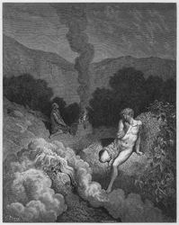 Cain and Abel offering their sacrifices
